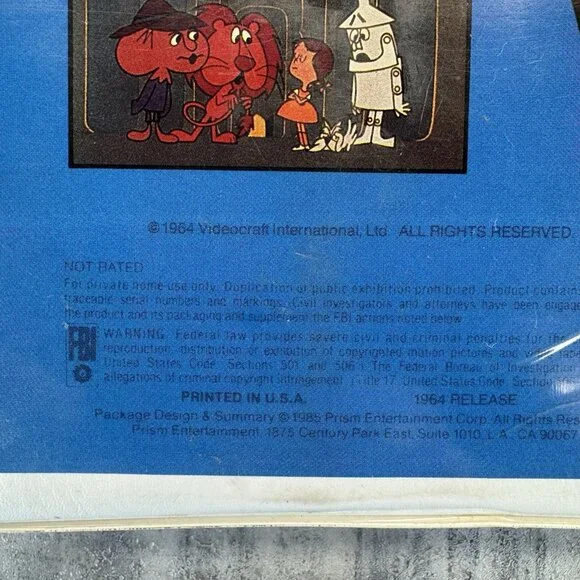 1964 Animated Return To Oz Childrens Video Playground VHS Tape Clamshell - Picture 4 of 11